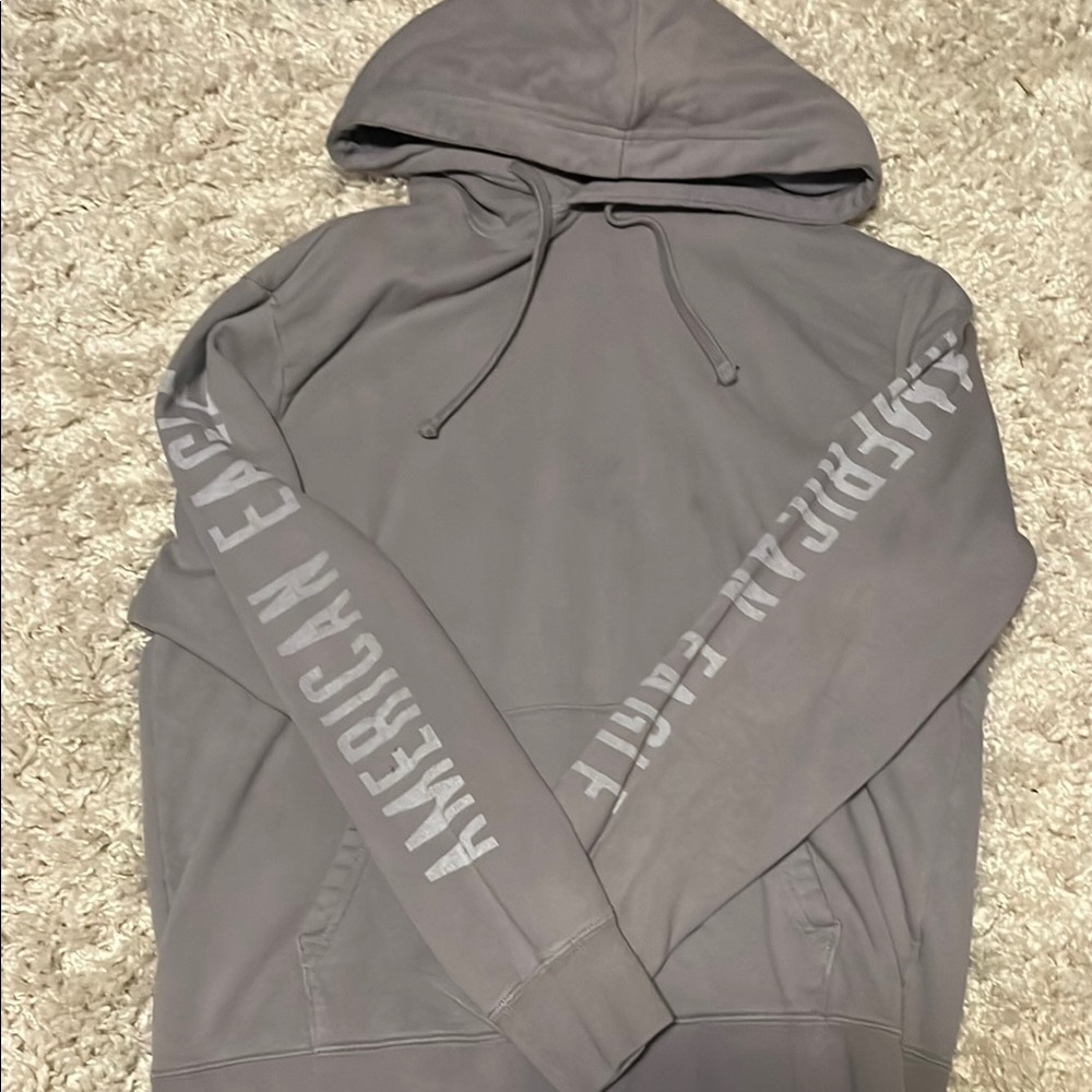 American Eagle Outfitters Men's Grey Hoodie
